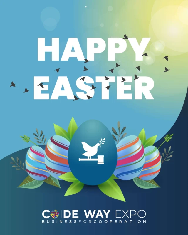 Happy Easter from Codeway Expo!

May this day bring peace, hope, and new beginnings to communities around the world.
🌱 Let’s keep building a future of cooperation and shared prosperity — together.

📅 See you at Codeway Expo 2025, from may 14–16 in Rome, at "Fiera Roma", LINK in BIO to get registered!

#happyeaster 
#codeway #codewayexpo #internationalcooperation #sustainablefuture #togetherforchange